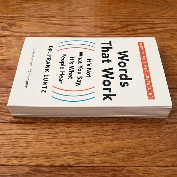 Book: NYT Bestseller Words That Work by Dr. Frank Luntz (Paperback) - Picture 6 of 7